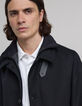 Trench noir avec parementure amovible Homme-5