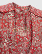 Rood T-shirt bloemenprint babymeisjes-4