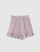 Shorts lila LENZING™ ECOVERO™ flower power niña-1