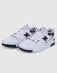 Black and white NEW BALANCE 550 boy's sneakers-2