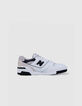 Black and white NEW BALANCE 550 boy's sneakers-1