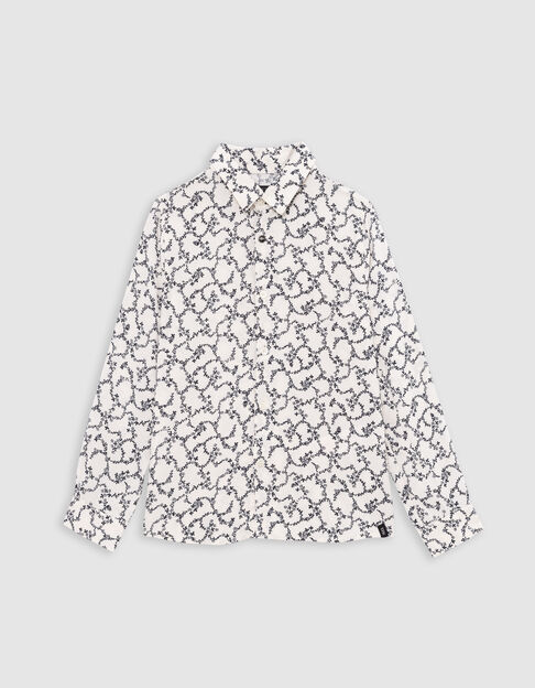 Ecru shirt LENZING™ ECOVERO™ skulls boy - IKKS