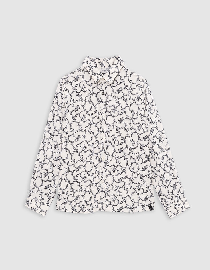 Ecru shirt LENZING™ ECOVERO™ skulls boy-1