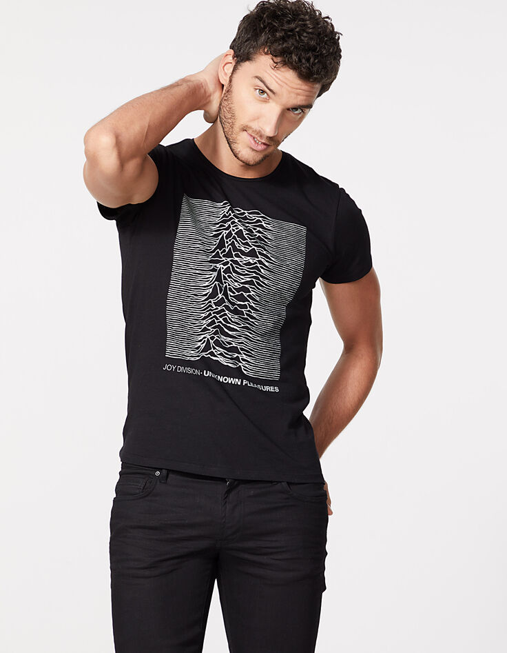 Schwarzes Herren-T-Shirt JOY DIVISION Unkown pleasure-2