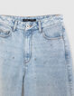 BALLOON blauwe waterloze meisjesjeans met multistuddessin-3