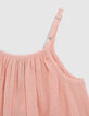 Girls’ peach waffle fabric camisole-6