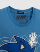 Camiseta SONIC azul fosforescente niño-6