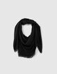 foulard jacquard monogramme  IKKS  noir femme -1