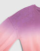 Girls’ pink deep dye-look sweatshirt-7