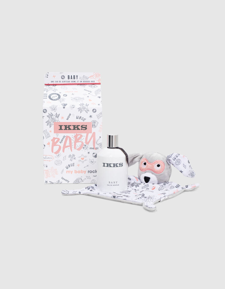 Baby scent gift set with pink and white comforter 100ml-1