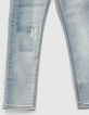 Boys’ faded blue waterless organic cotton slim jeans-7