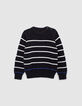 Boy's organic cotton fancy knit sailor sweater-3