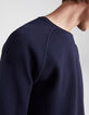 Men’s navy marl round-neck sweatshirt-5