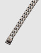 Women’s silver-tone XXL curb chain bracelet-3