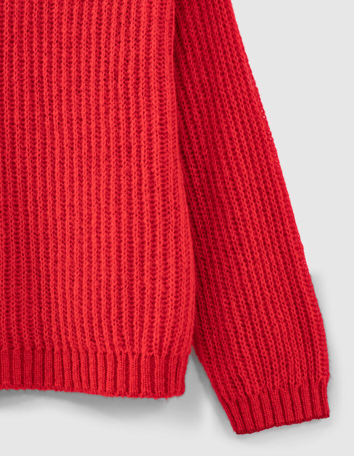 Jersey rojo Fiona algodón reciclado mujer