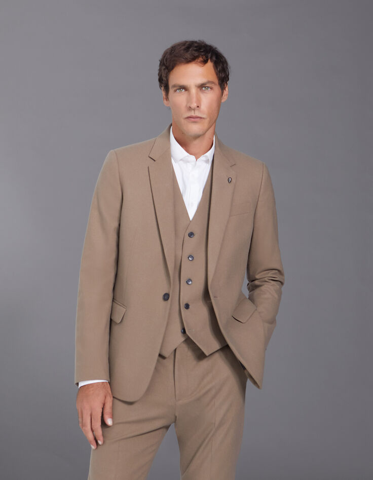 Men’s cappuccino Pure Edition suit jacket-7