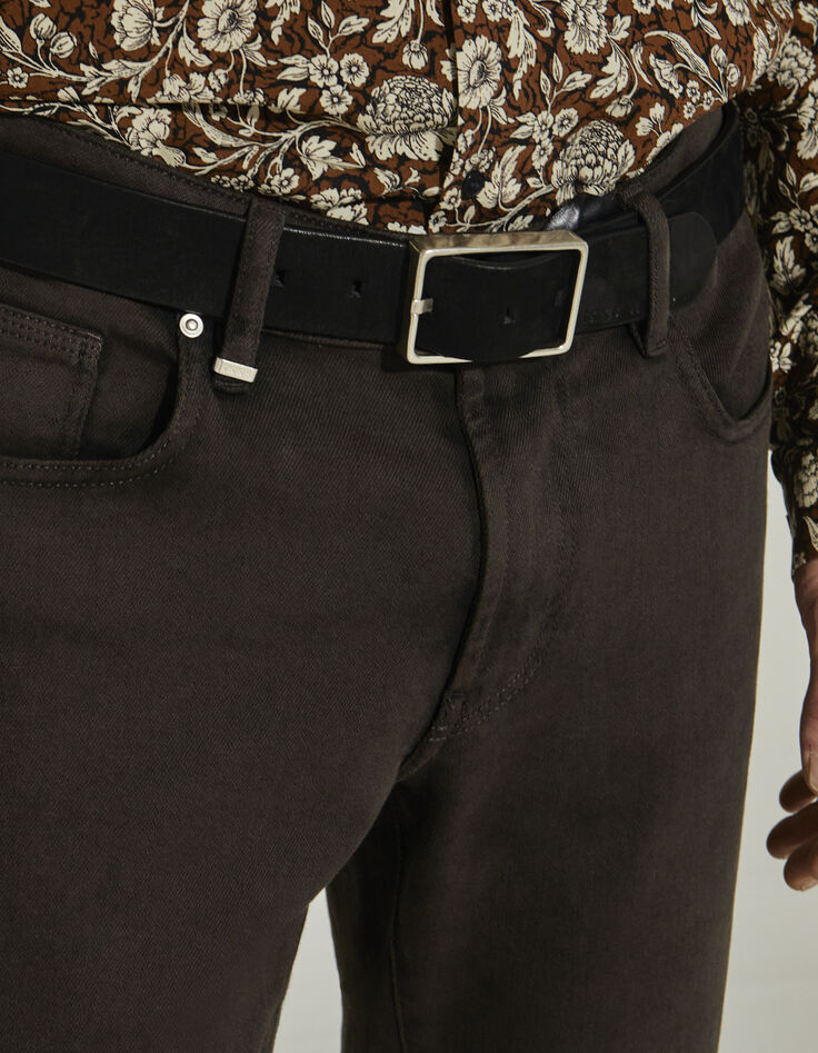 SLIM jeans dark choco Peter gerecycleerde materialen heren-3