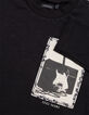 Black T-shirt organic cotton guitar-amp on boy print-6