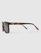 Men’s tortoiseshell rectangular sunglasses-2