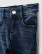 Jeans skinny brut algodón orgánico bandas laterales niña-2