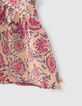 Roze blouse kasjmier bloemenprint EcoVero™ babymeisjes-3