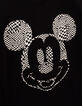 Zwart T-shirt opdruk Mickey geblokt IKKS - MICKEY-5