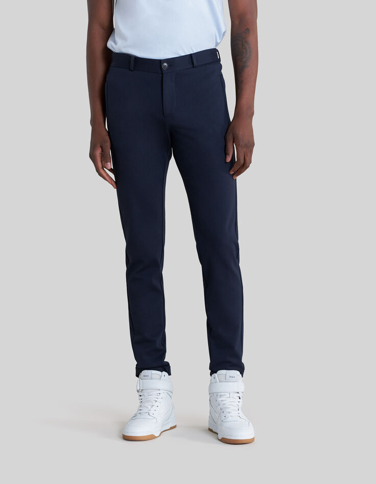 Pantalon marine esprit jog Homme-2