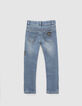 Blauwe SLIM jeans onscheurbaar badges jongens-3