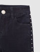 Girls’ raw Waterless SKINNY jeans with studded stars-3