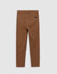 Pantalon CHINO camel garçon-2