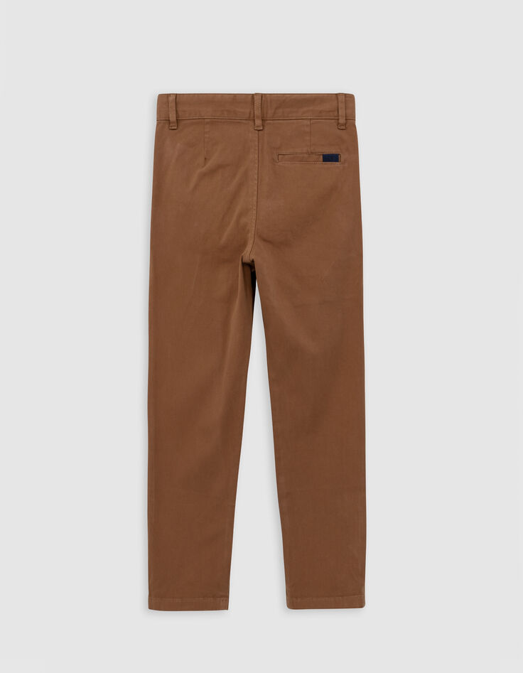 Pantalon CHINO camel garçon-2