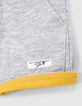 Baby boys’ yellow/grey reversible Bermuda shorts-6