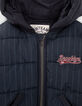 Boys’ navy striped print padded jacket-3