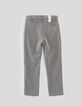 Pantalon chino gris garçon-3