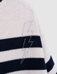 Girl’s organic sailor-stripe sweater, diamante lightning-6