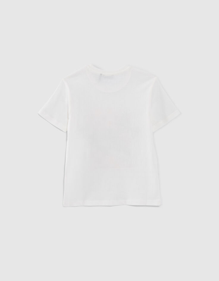 Boys’ white T-shirt with crocodile-surfer image-5