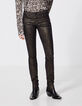 Women’s snake print coated sculpt up fit slim jeans-2