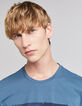 Eisblaues Herren-T-Shirt mit Landschaftsmotiv-5