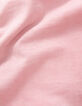 Camiseta rosa bordado SMILEYWORLD niña-6