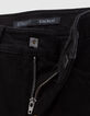 Girl's black studded straight cargo jeans-7