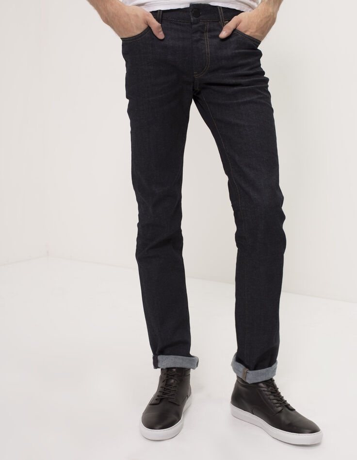 Men's raw denim jeans-6