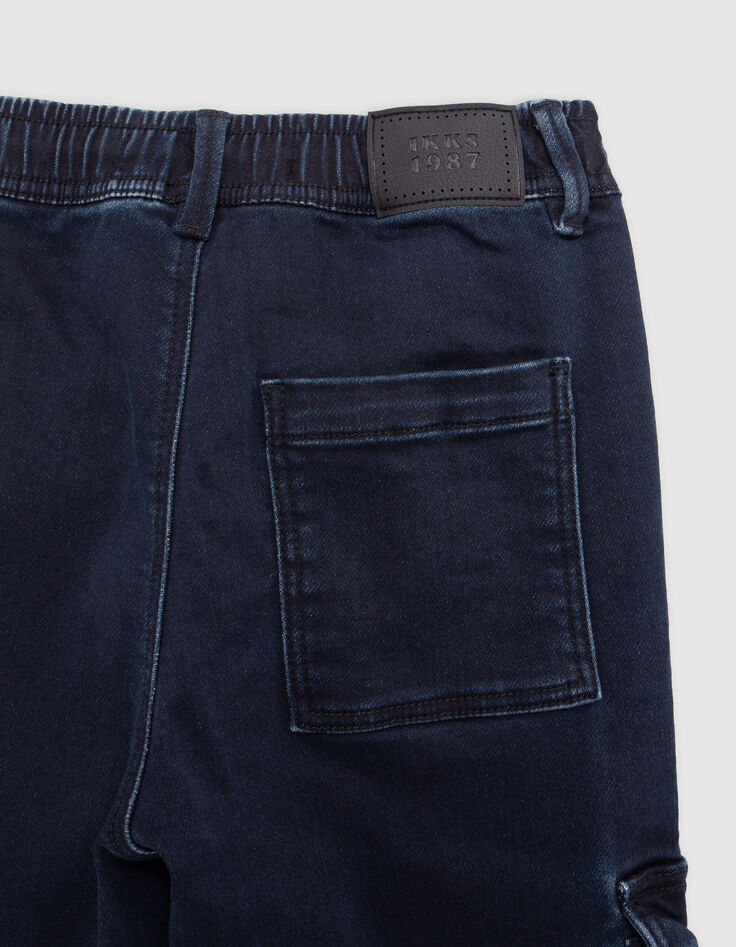 JOGGER blaue Jeans für Jungen in lockerer Passform-8