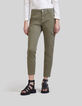 Women’s khaki cropped combat jeans-2