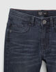 Blauwe SLIM jeans met slijtplekken jongens-2