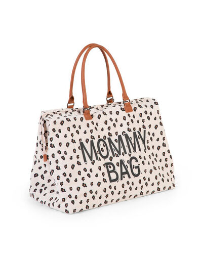 CHILDHOME Mommy Bag ecru leopard print baby changing bag - IKKS