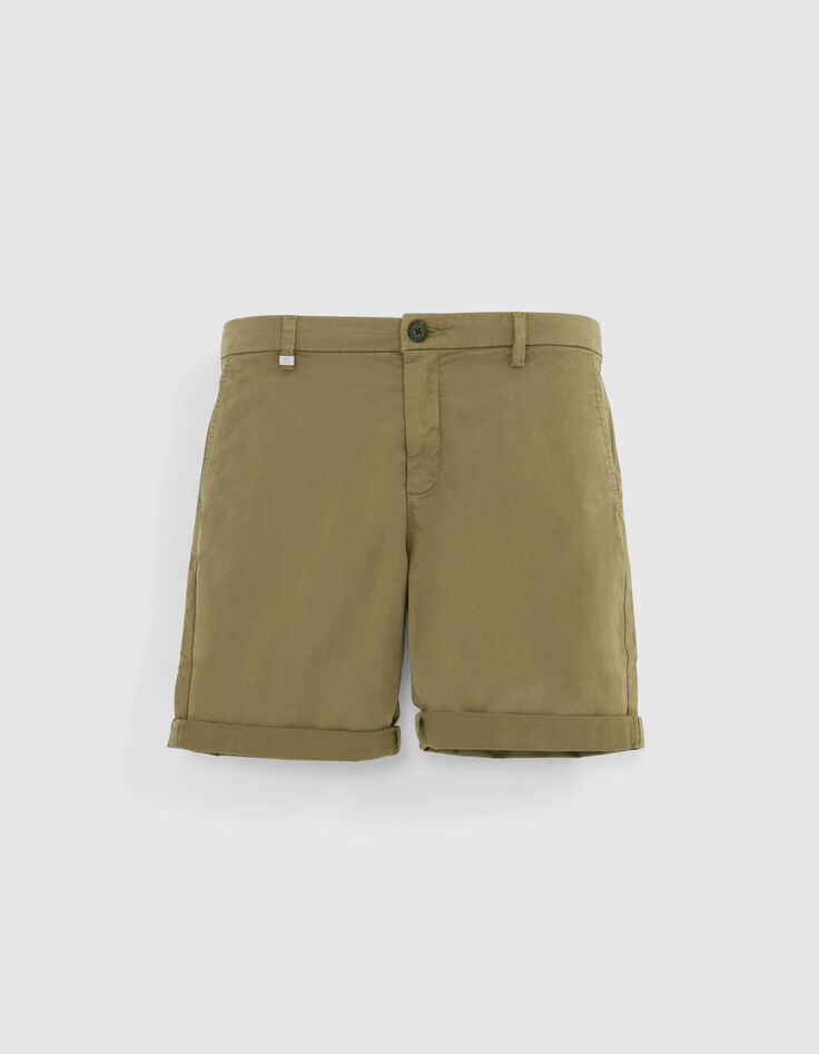 Bermudas tipo chino TAPERED caqui hombre-6