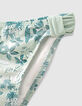 Aqua bikini Bloemen gerecycleerd meisjes-4