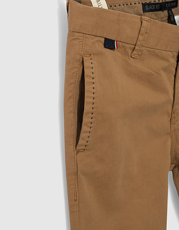 Pantalon chino camel garçon-5