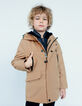 2-in-1 mokka parka en zwart jack jongens-6