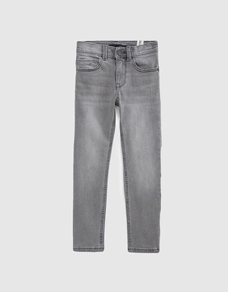 Boys’ slim grey trousers